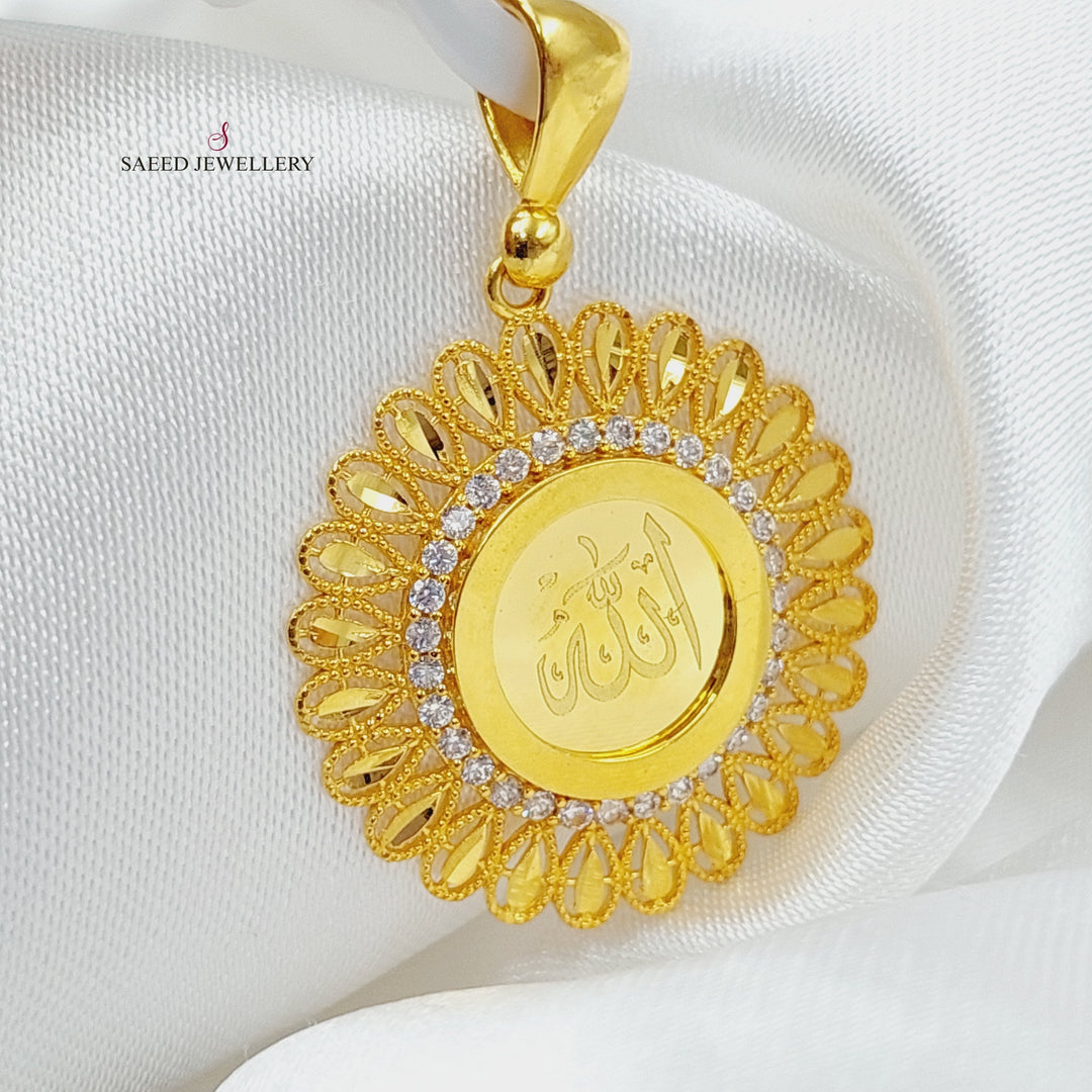 21K Gold God's Pendant by Saeed Jewelry - Image 11