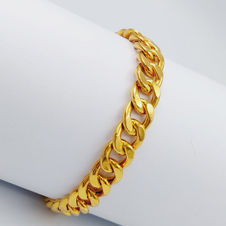 21K Gold Chain Bracelet by Saeed Jewelry - Image 1