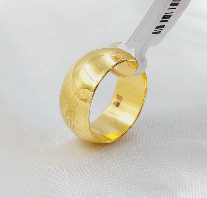 21K Gold Classic Wedding Ring by Saeed Jewelry - Image 6