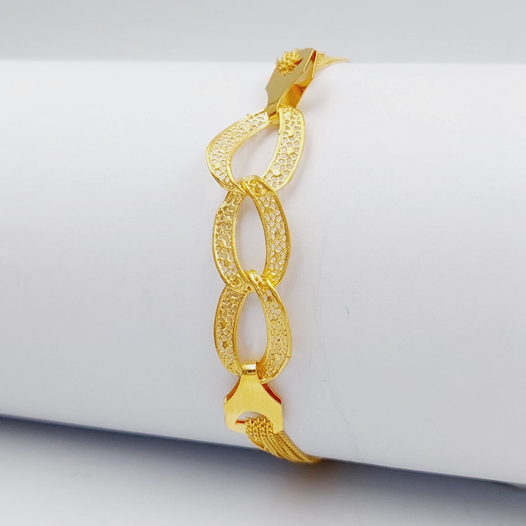 21K Gold Fancy Bracelet by Saeed Jewelry - Image 1