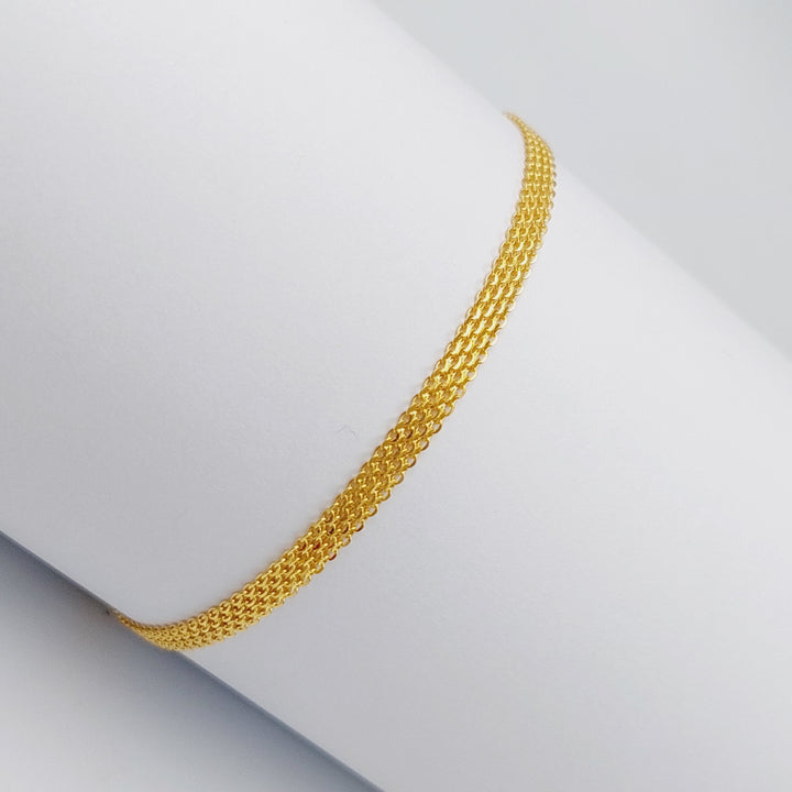 21K Gold Fancy Bracelet by Saeed Jewelry - Image 3