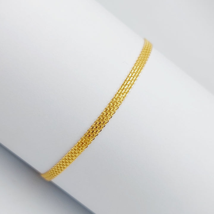 21K Gold Fancy Bracelet by Saeed Jewelry - Image 7