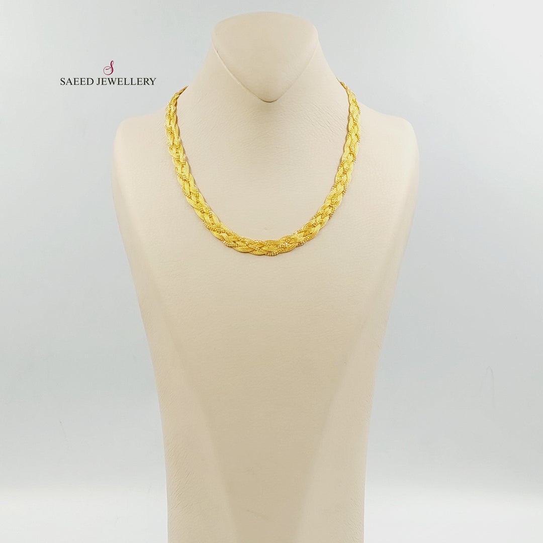 21K Gold Fancy Necklace by Saeed Jewelry - Image 2