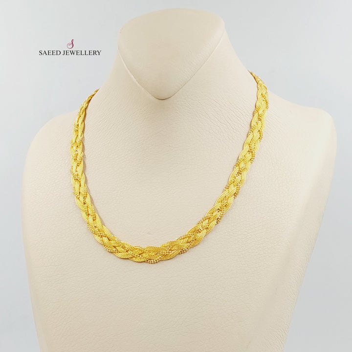 21K Gold Fancy Necklace by Saeed Jewelry - Image 5