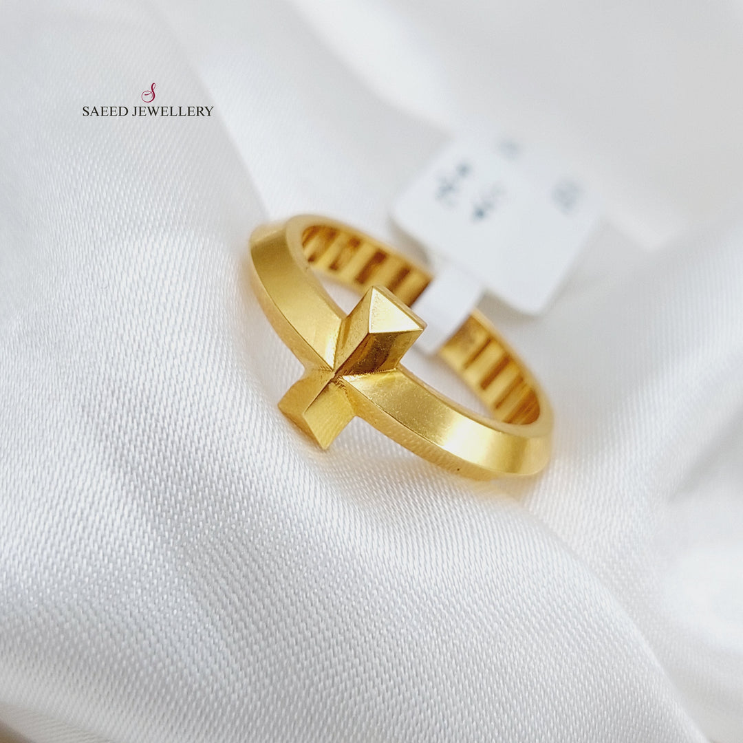 21K Gold Fancy Ring by Saeed Jewelry - Image 3