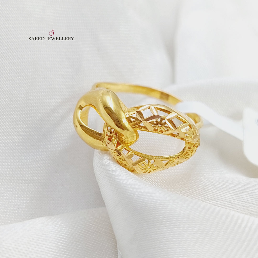 21K Gold Fancy Ring by Saeed Jewelry - Image 3