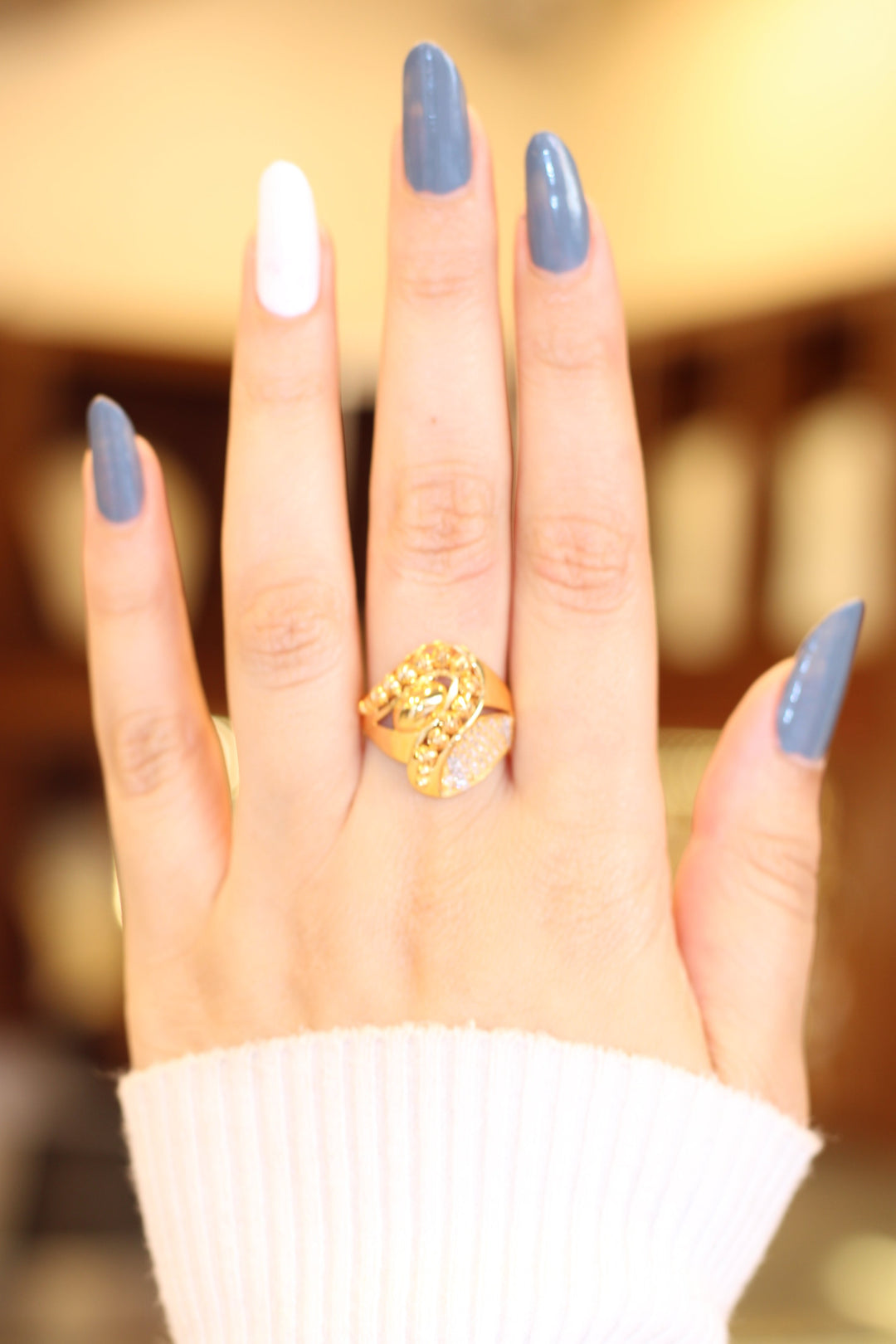 21K Gold Fancy Ring by Saeed Jewelry - Image 5