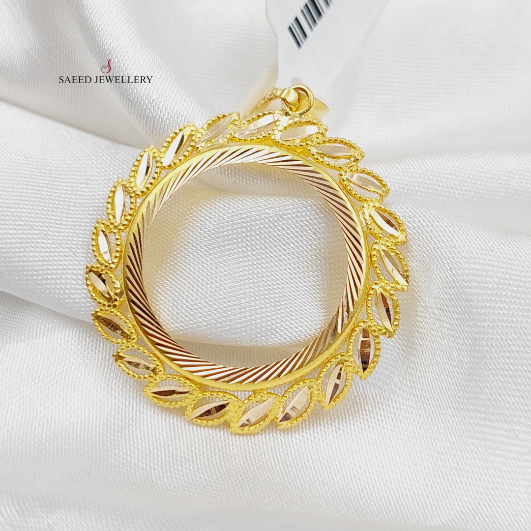 21K Gold Frame Pendant by Saeed Jewelry - Image 3