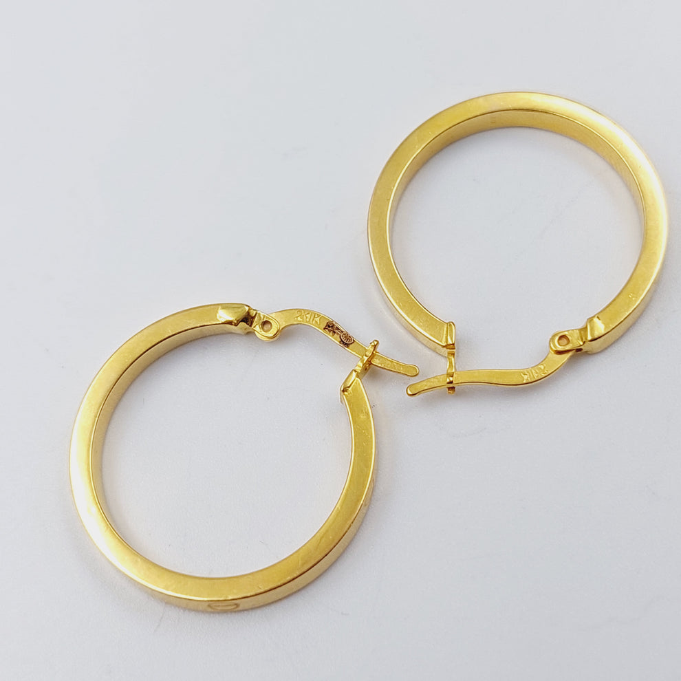 21K Gold Hoop Earrings by Saeed Jewelry - Image 10