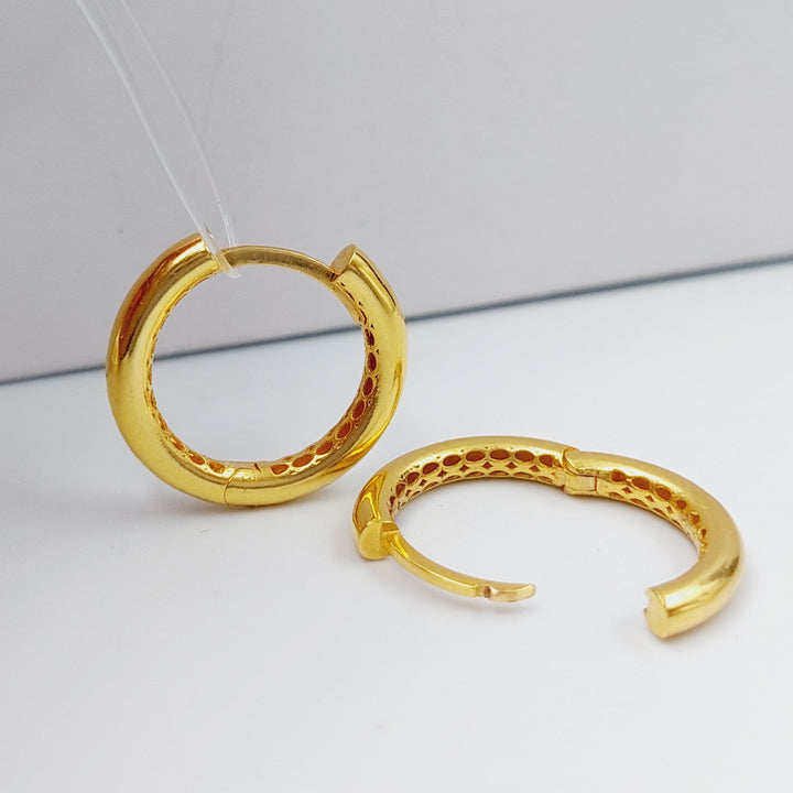 21K Gold Hoop Earrings by Saeed Jewelry - Image 5