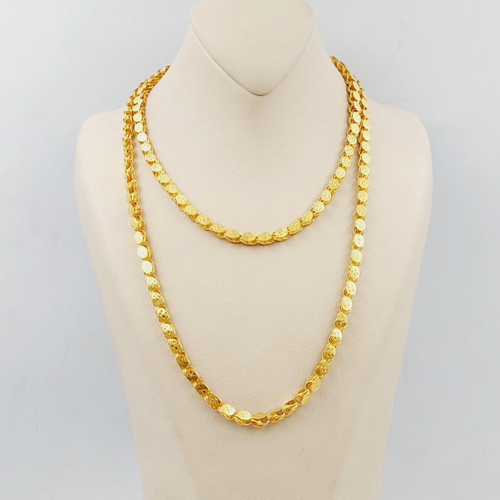 21K Gold Jarir One Meter Necklace by Saeed Jewelry - Image 1