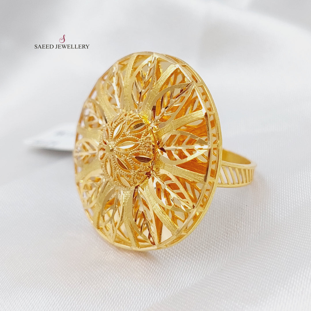 21K Gold Kuwaiti Ring by Saeed Jewelry - Image 1