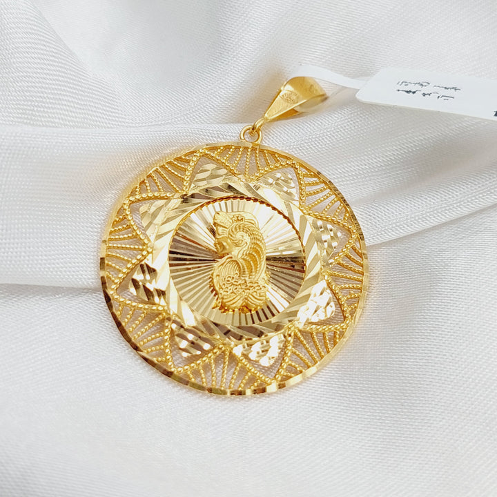 21K Gold Ounce Pendant by Saeed Jewelry - Image 1