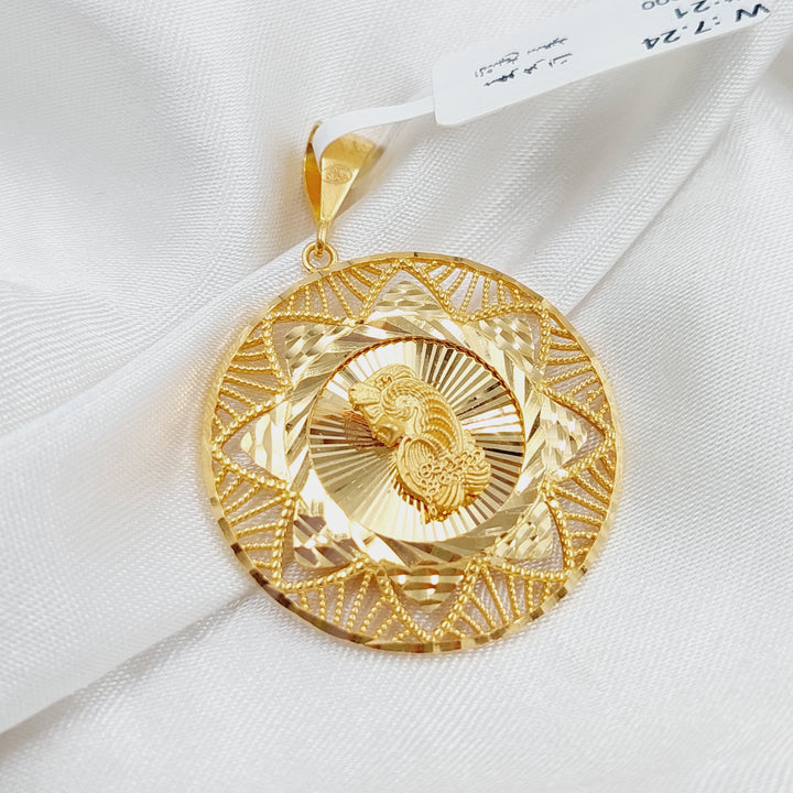 21K Gold Ounce Pendant by Saeed Jewelry - Image 5