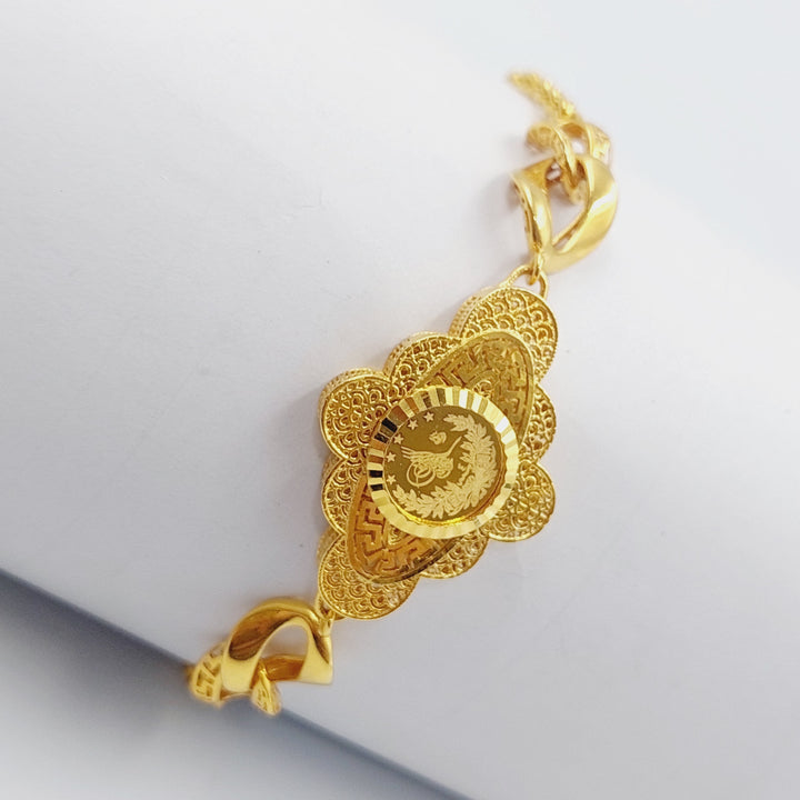 21K Gold Rashadi Bracelet by Saeed Jewelry - Image 5