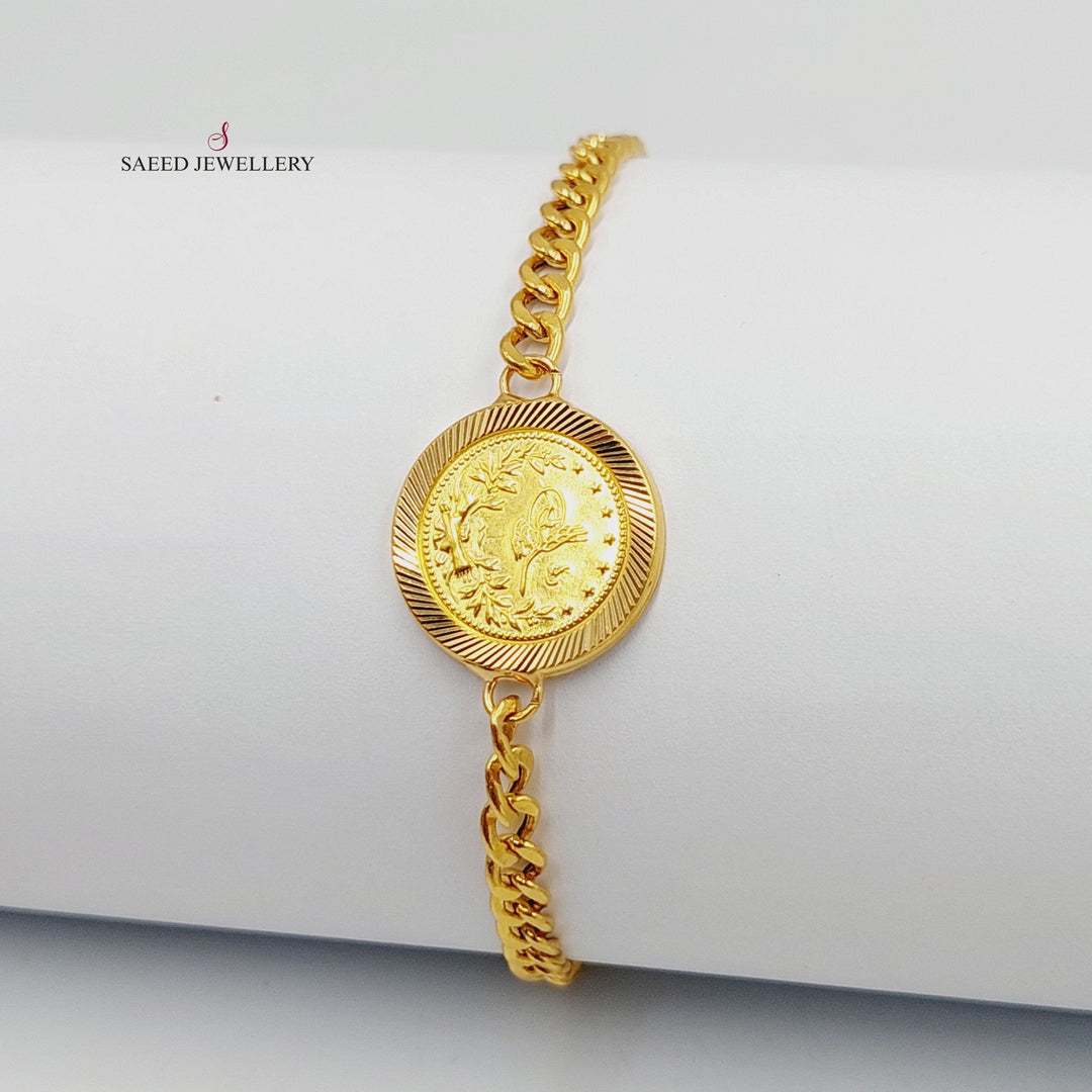 21K Gold Rashadi Bracelet by Saeed Jewelry - Image 5