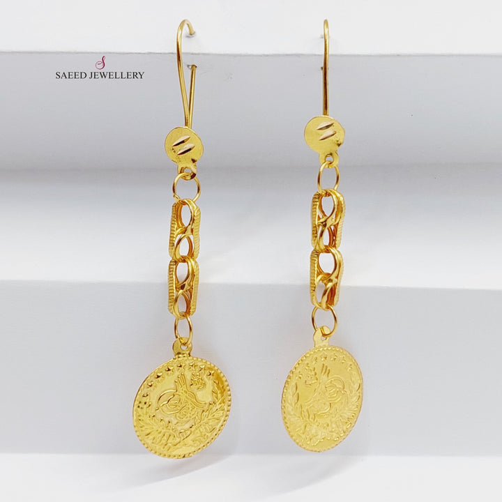 21K Gold Rashadi Earrings by Saeed Jewelry - Image 4