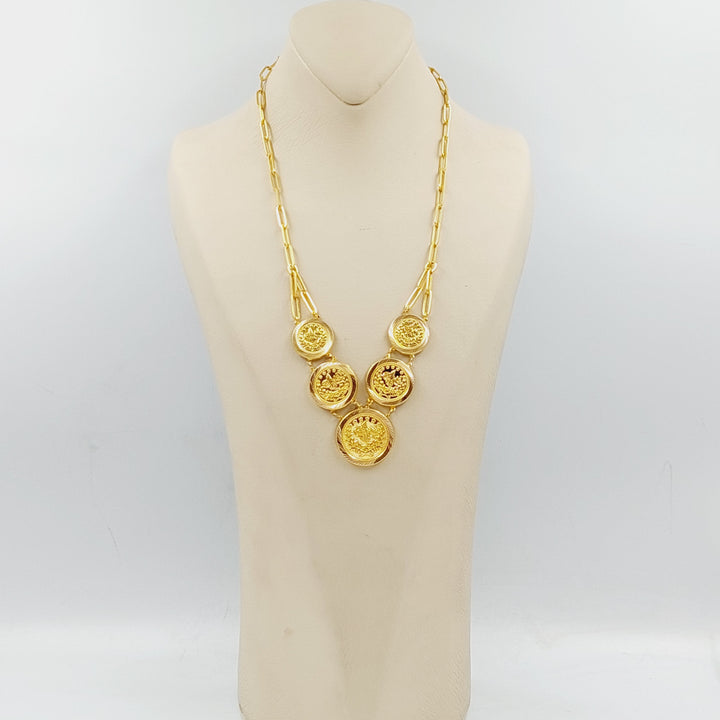 21K Gold Rashadi Paperclip Necklace by Saeed Jewelry - Image 1