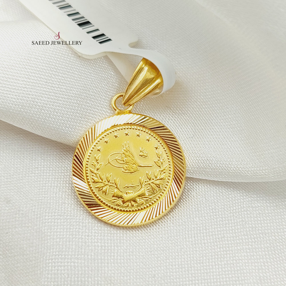 21K Gold Rashadi Pendant by Saeed Jewelry - Image 2