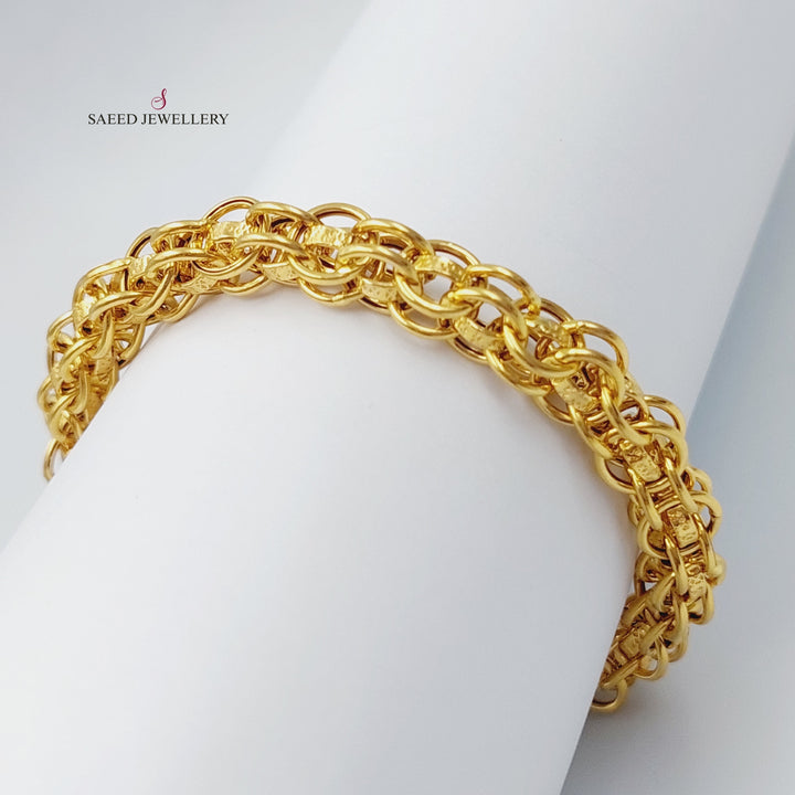 21K Gold Rings Bracelet by Saeed Jewelry - Image 1