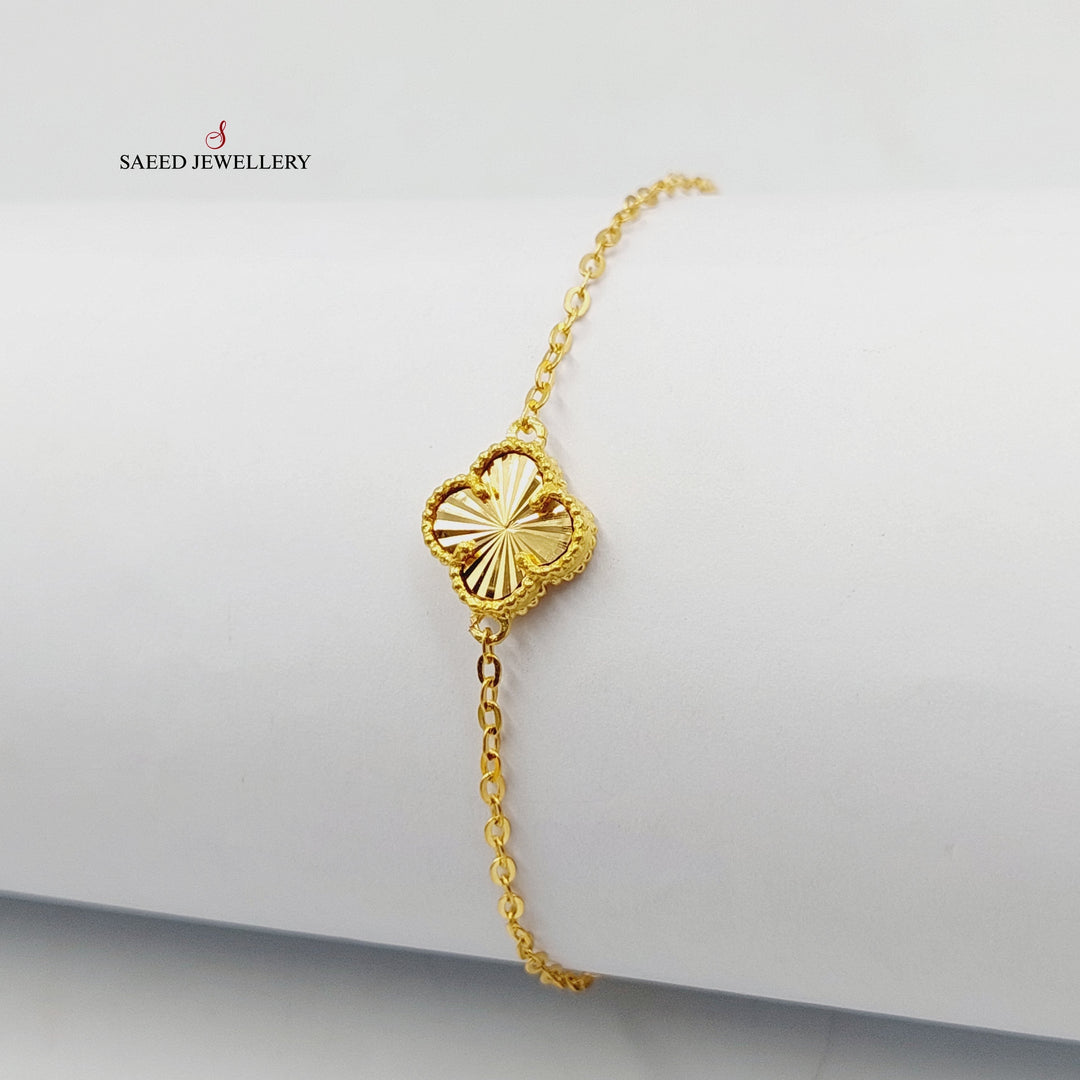 21K Gold Rose Bracelet by Saeed Jewelry - Image 3