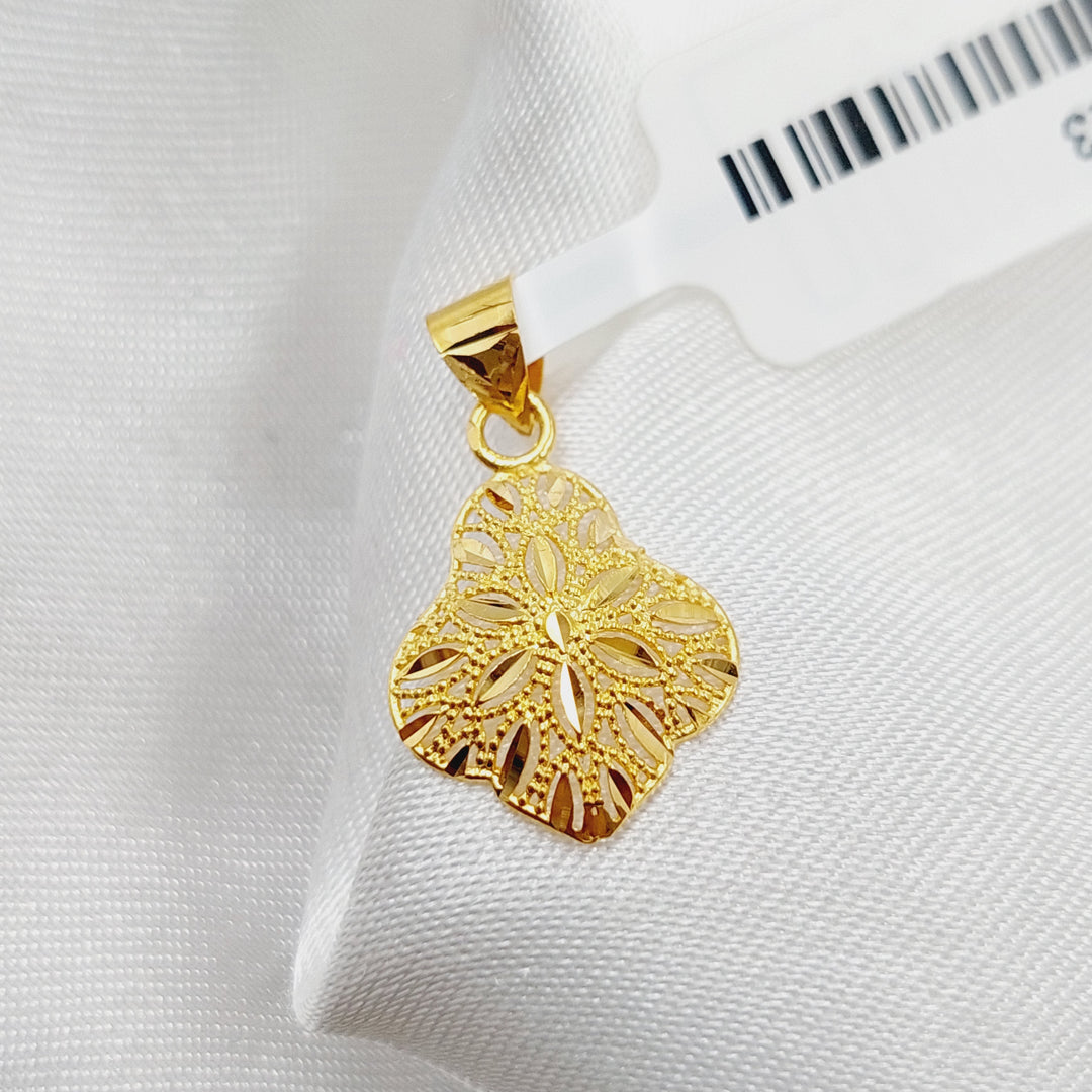 21K Gold Small Pendant by Saeed Jewelry - Image 1