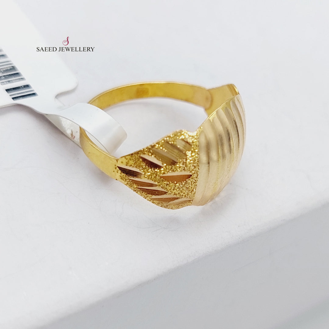 21K Gold Soft Ring by Saeed Jewelry - Image 1