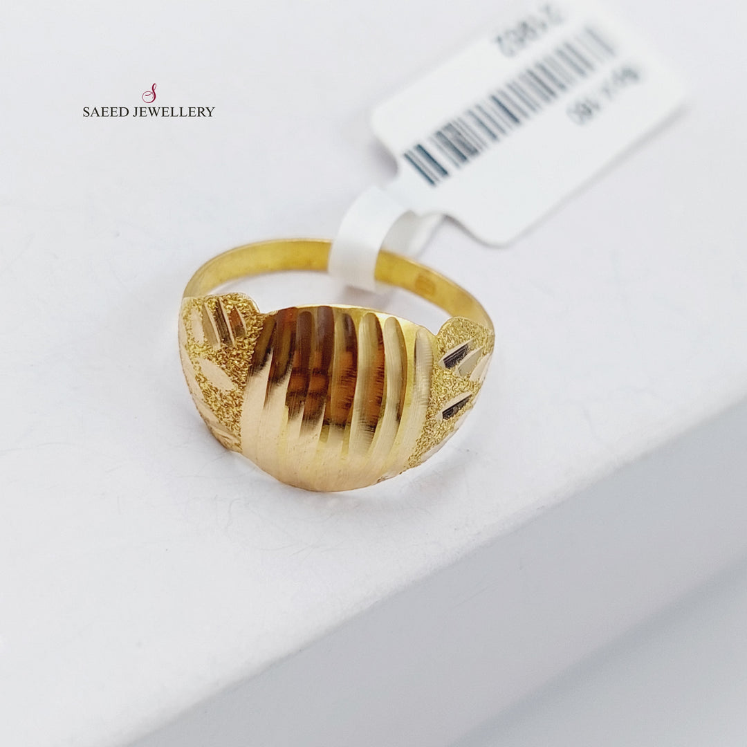 21K Gold Soft Ring by Saeed Jewelry - Image 4