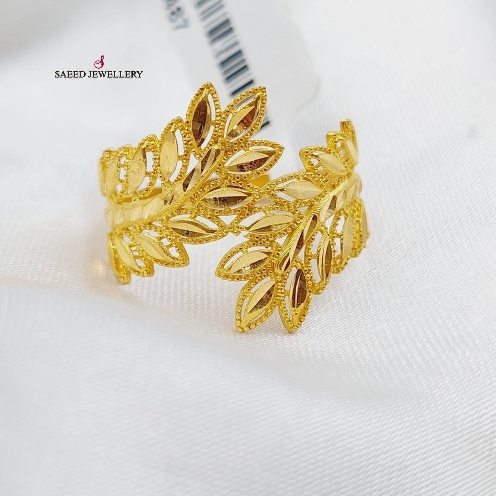 21K Gold Spike Ring by Saeed Jewelry - Image 2