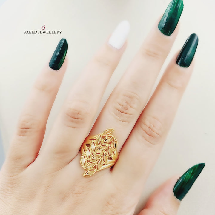 21K Gold Spike Ring by Saeed Jewelry - Image 2