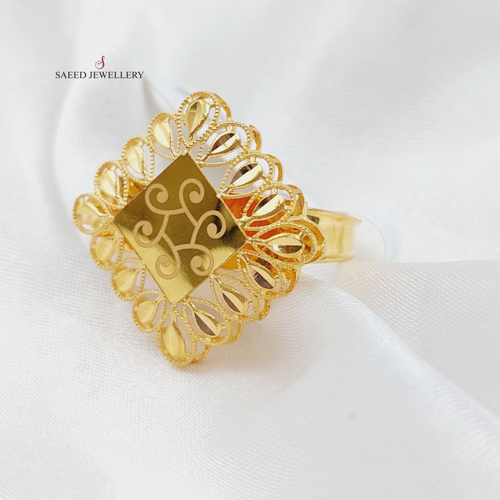 21K Gold Spike Ring by Saeed Jewelry - Image 3