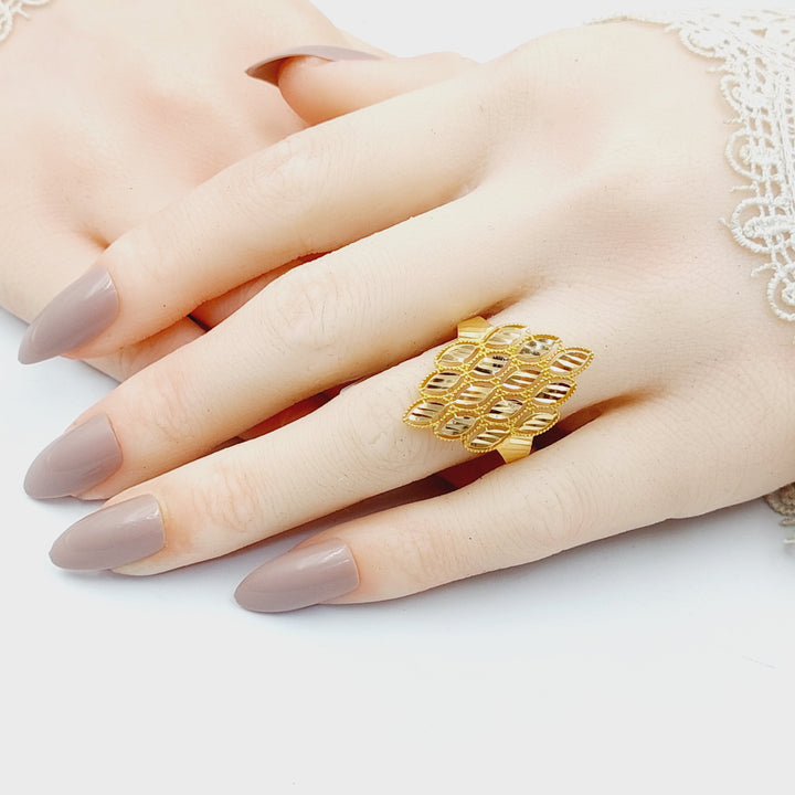 21K Gold Spike Ring by Saeed Jewelry - Image 4