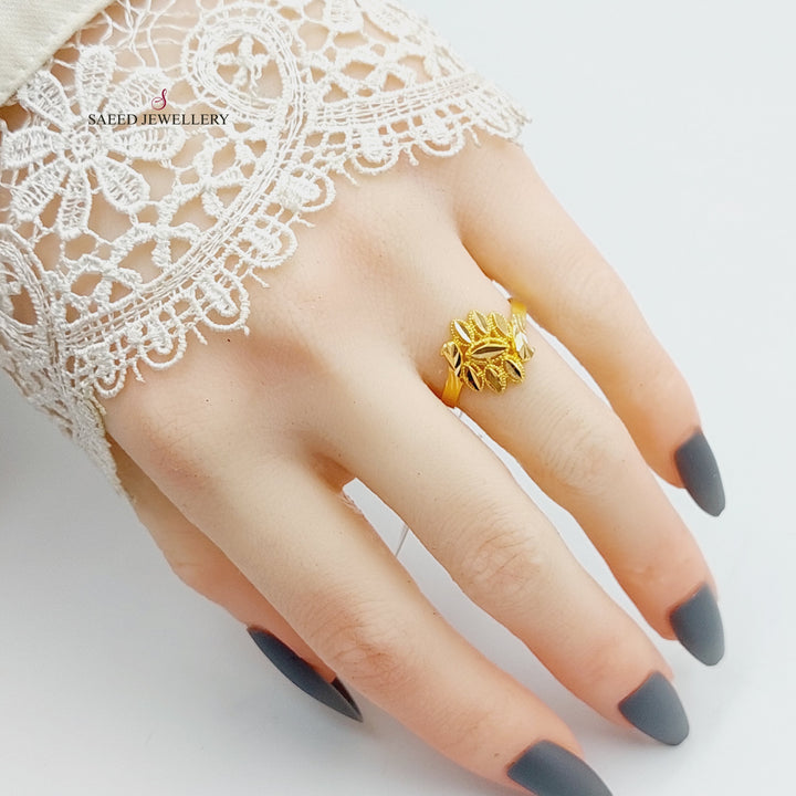 21K Gold Spike Ring by Saeed Jewelry - Image 4