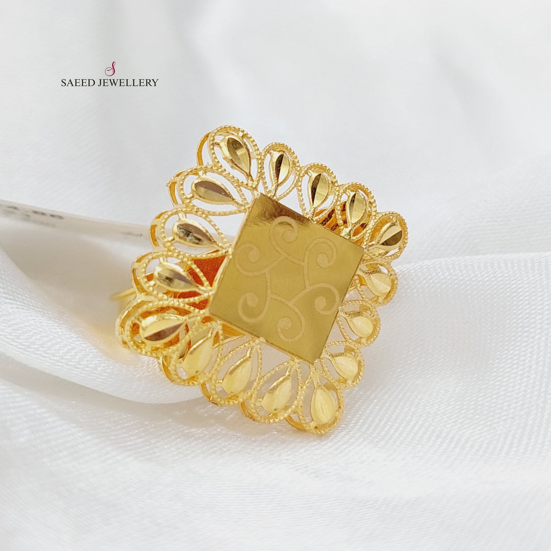 21K Gold Spike Ring by Saeed Jewelry - Image 5