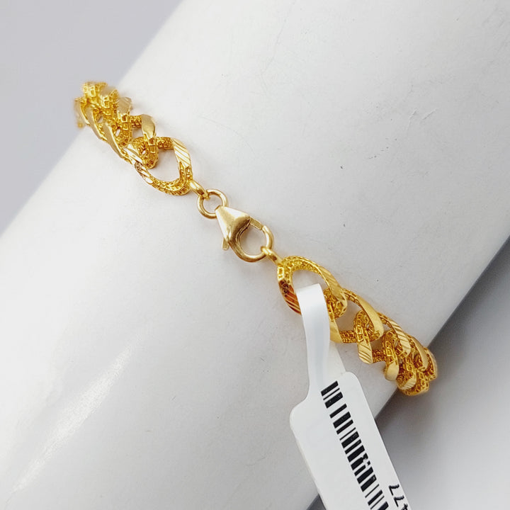 21K Gold Taft Bracelet by Saeed Jewelry - Image 4