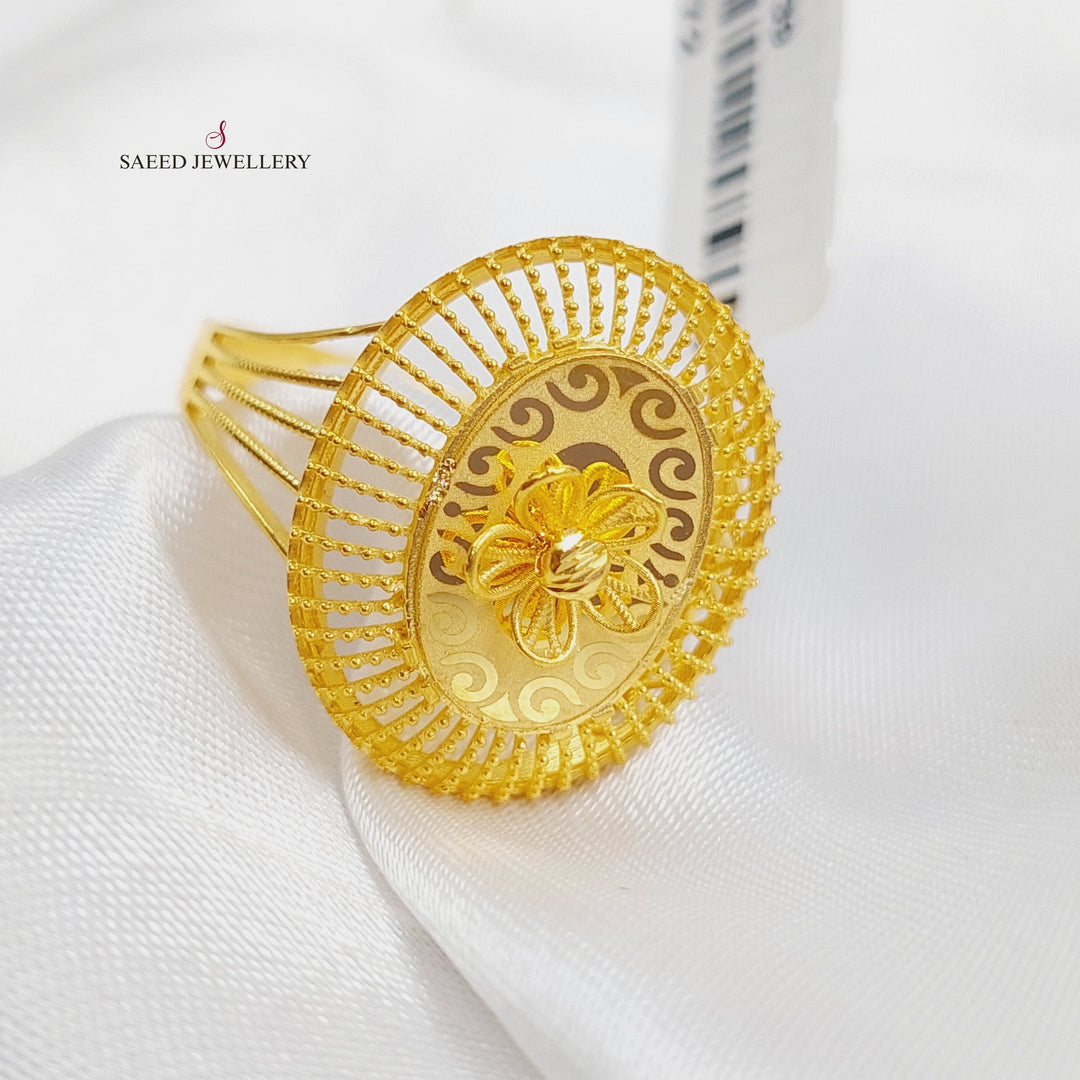 21K Gold Turkish Ring by Saeed Jewelry - Image 1