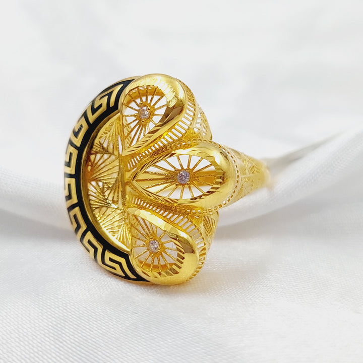 21K Gold Turkish Ring by Saeed Jewelry - Image 4