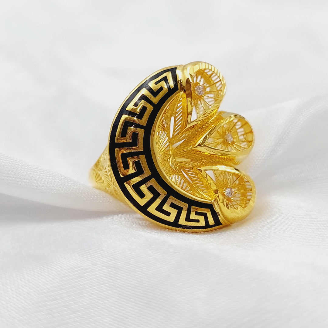 21K Gold Turkish Ring by Saeed Jewelry - Image 5