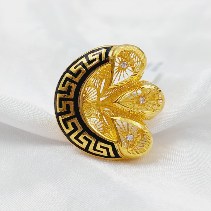 21K Gold Turkish Ring by Saeed Jewelry - Image 6