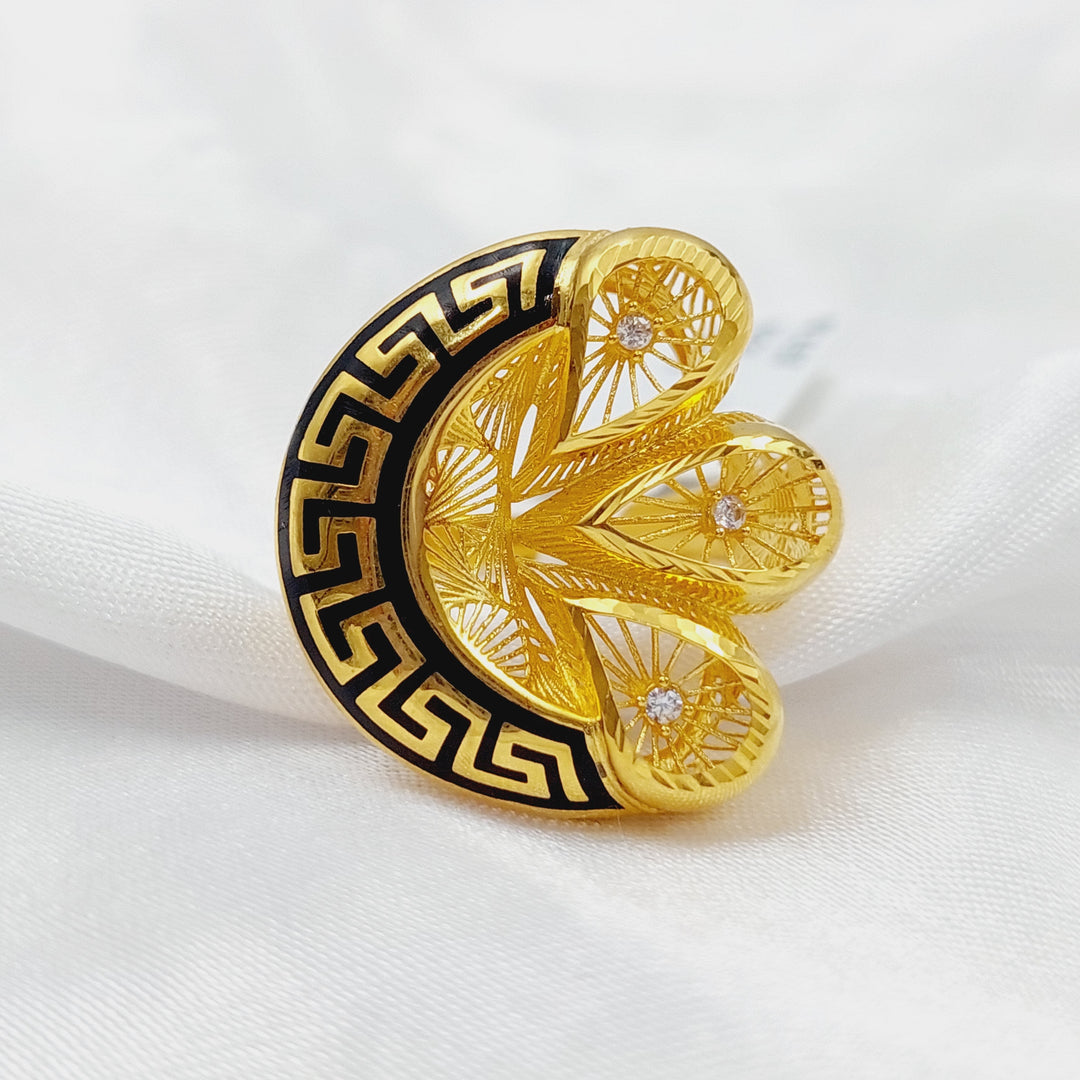 21K Gold Turkish Ring by Saeed Jewelry - Image 8