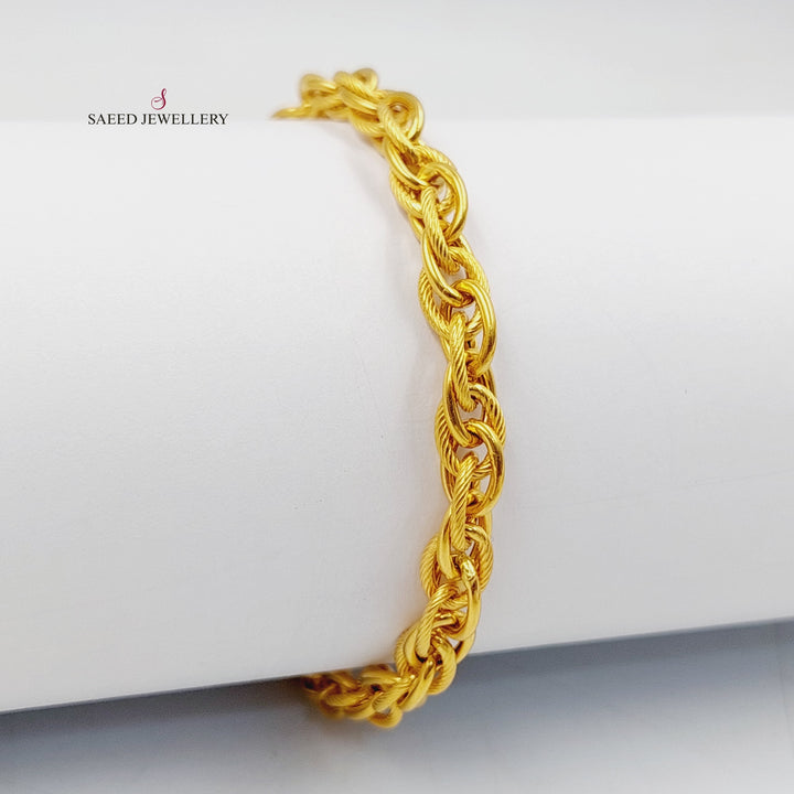 21K Gold Virna Bracelet by Saeed Jewelry - Image 4