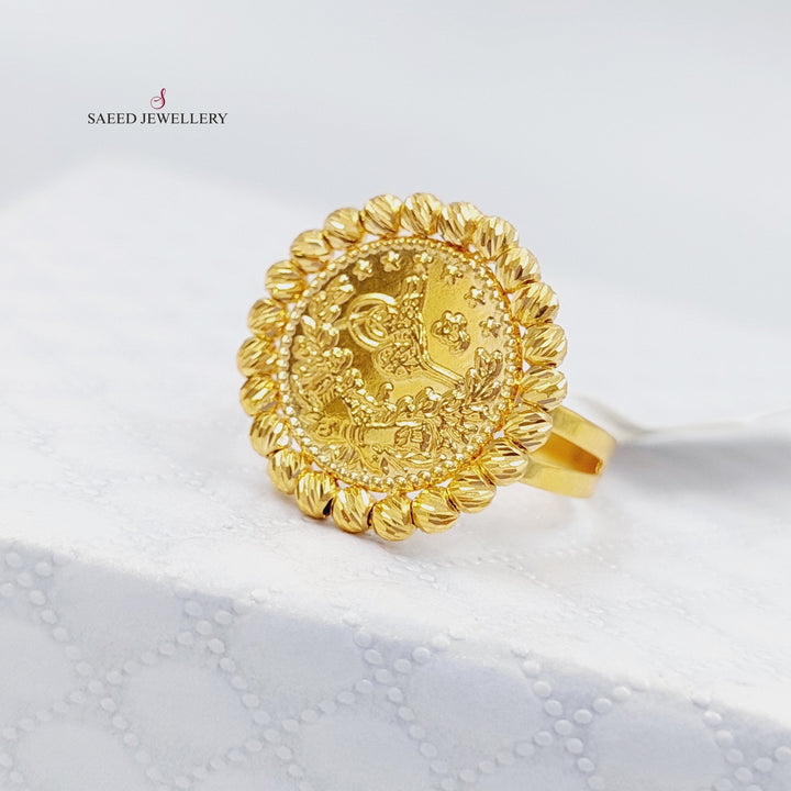 21K Gold Half Rashadi Ring by Saeed Jewelry - Image 6