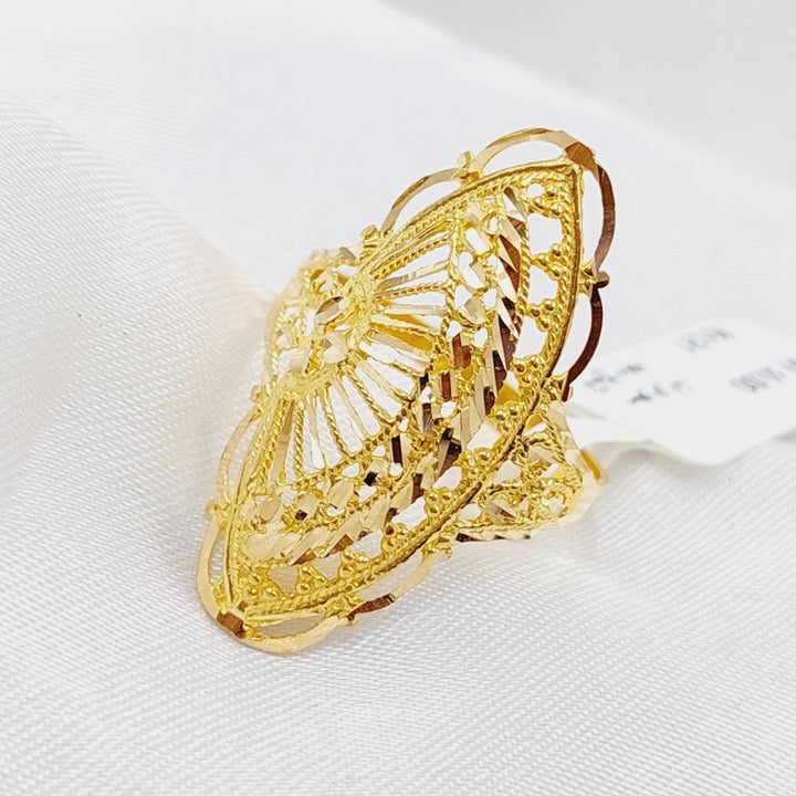 21K Gold Indian Ring by Saeed Jewelry - Image 1