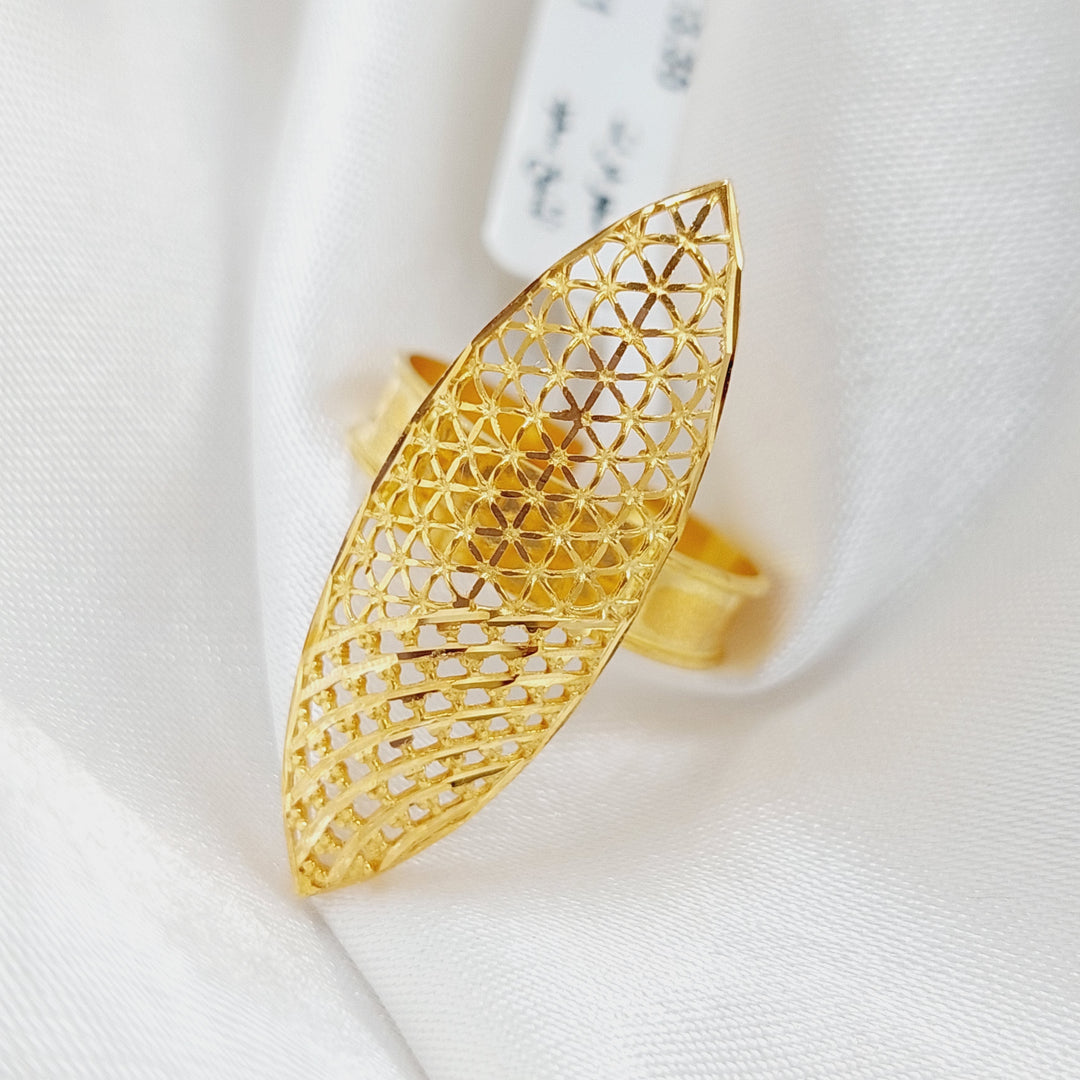 21K Gold Indian Ring by Saeed Jewelry - Image 1