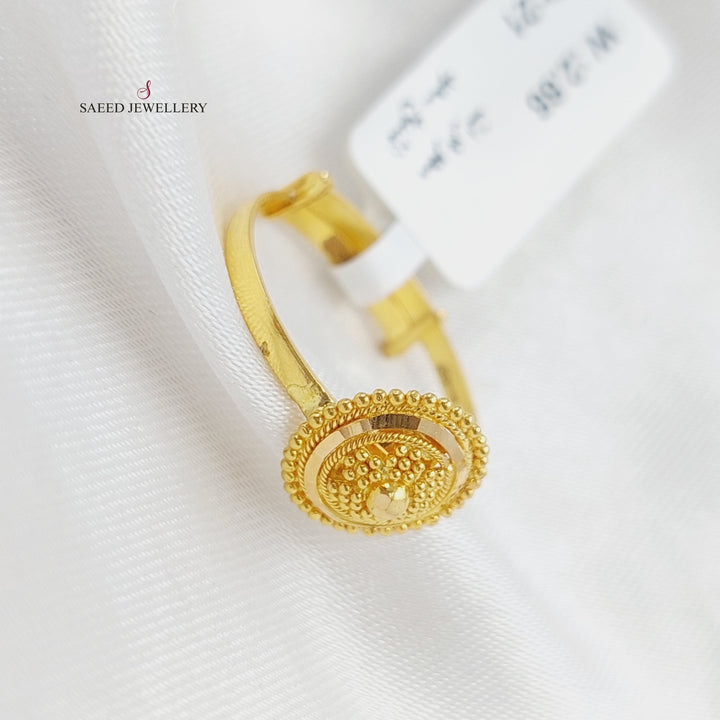 21K Gold Indian Ring by Saeed Jewelry - Image 5