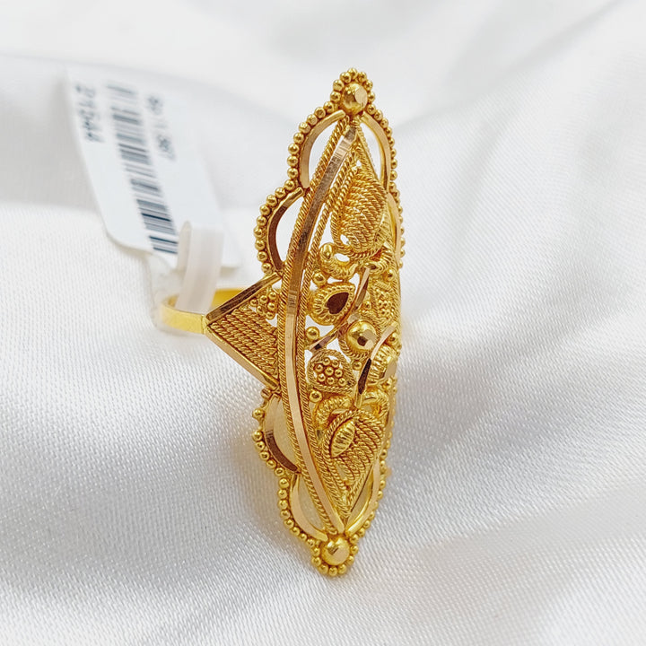 21K Gold Indian Ring by Saeed Jewelry - Image 4