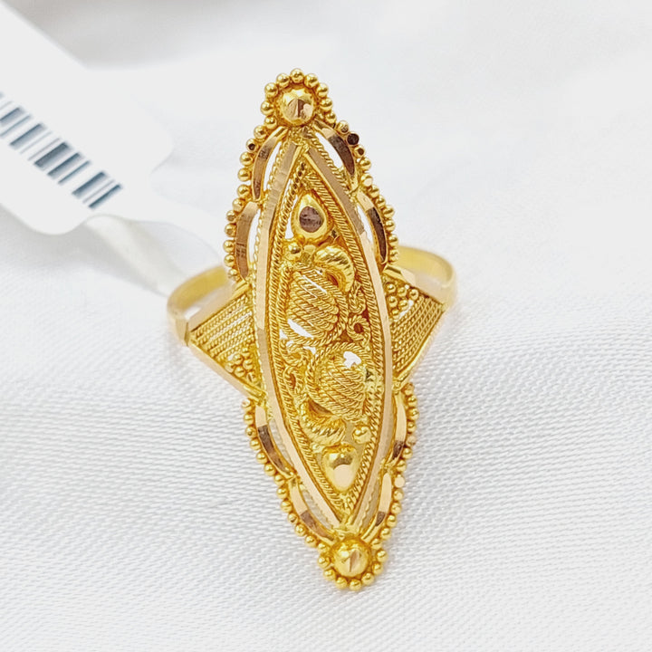 21K Gold Indian Ring by Saeed Jewelry - Image 1