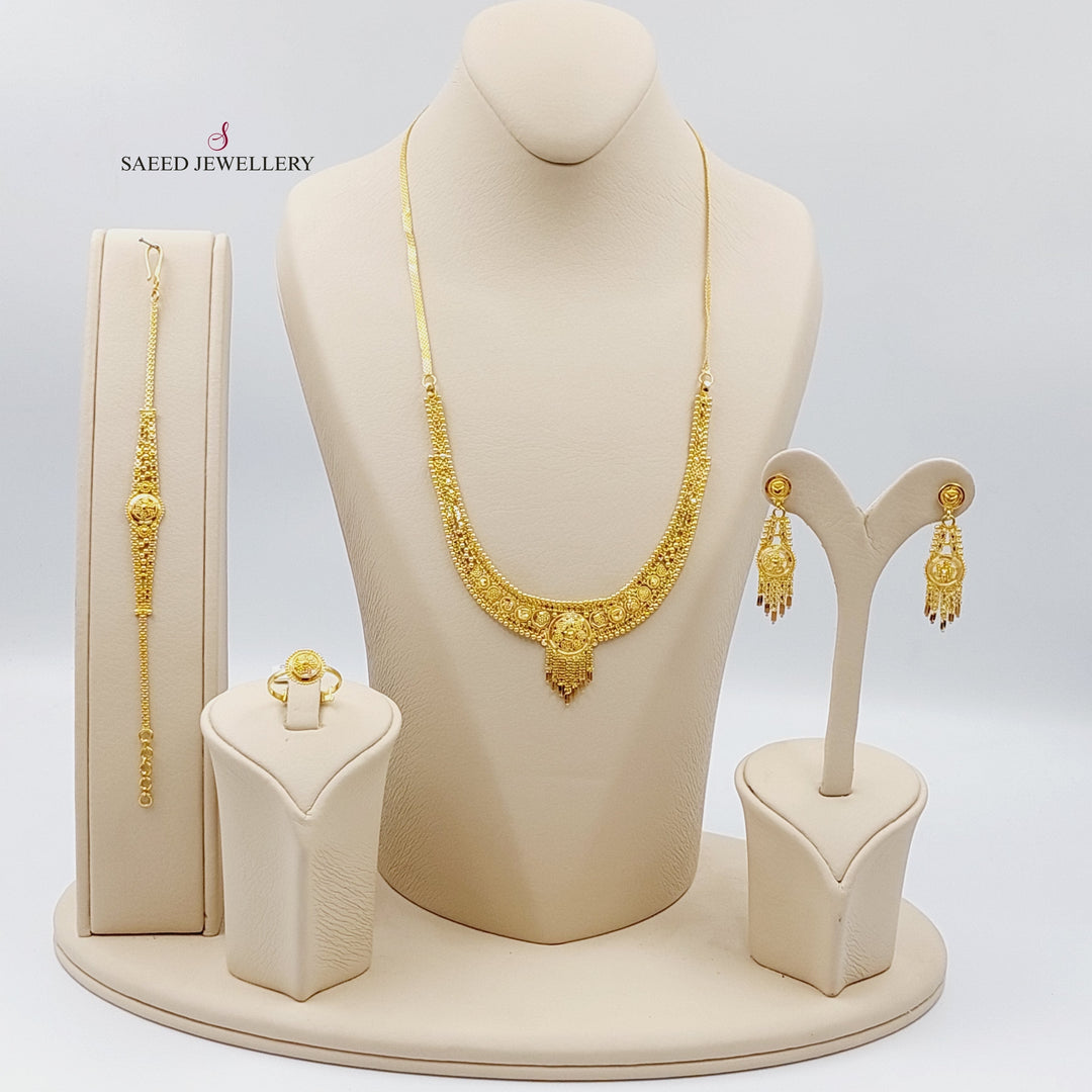 21K Gold Indian Set by Saeed Jewelry - Image 1