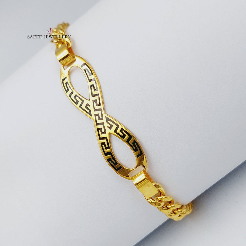 21K Gold Infinite Bracelet by Saeed Jewelry - Image 2