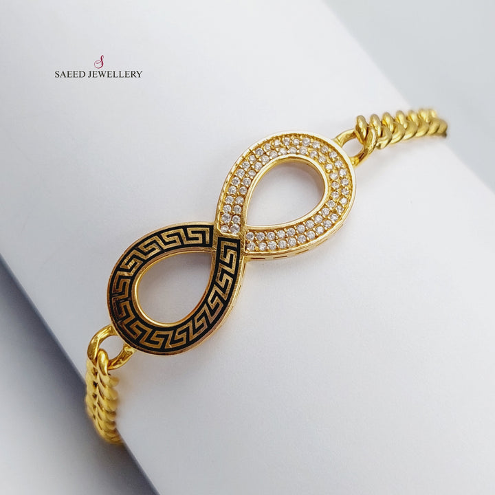 21K Gold Infinite Bracelet by Saeed Jewelry - Image 4